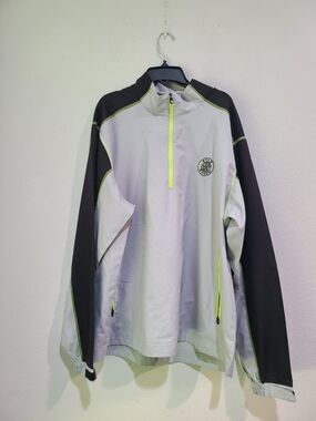 Footjoy Men’s Quarter Zip Windbreaker Pullover Jacket Sz L Star Ranch Logo